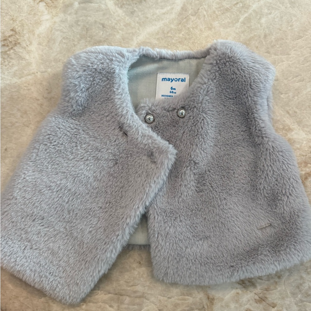 Mayoral Baby Faux Fur Vest